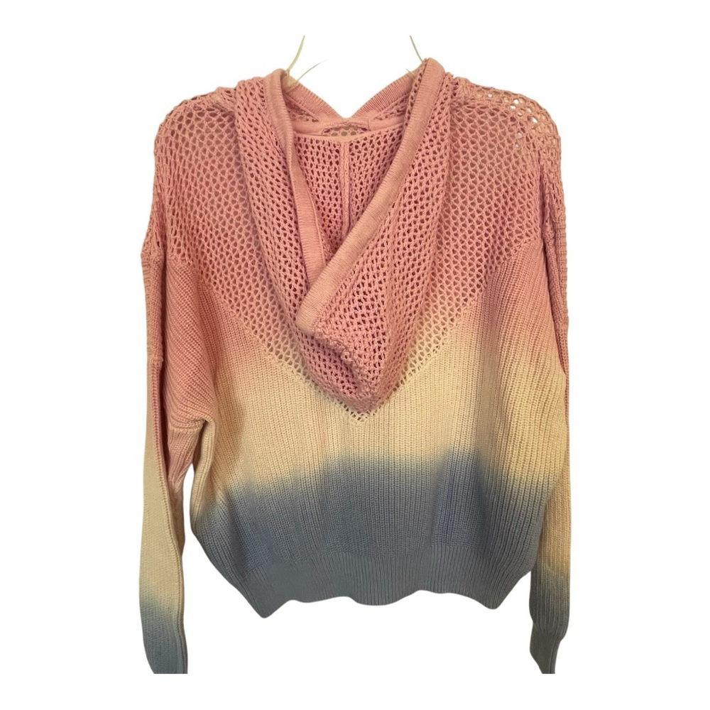 Spiritual Gangster Pink and blue Mesh Knit Top - Picture 3 of 7